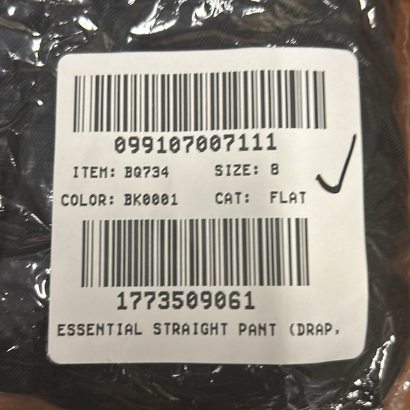 J Crew BLACK NWT Straight-leg essential pant in Chelsea linen-cupro blend BQ734 - Picture 7 of 7